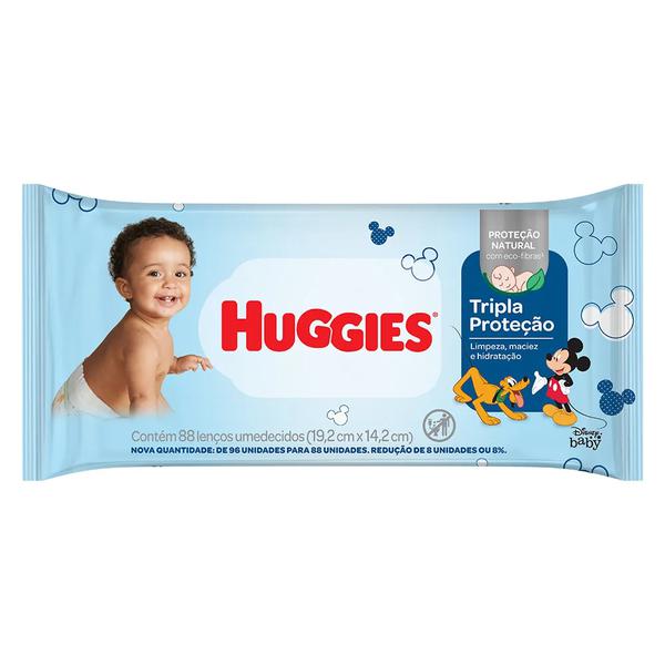 TOALHA HUGGIES UMED TRIPLA ACAO