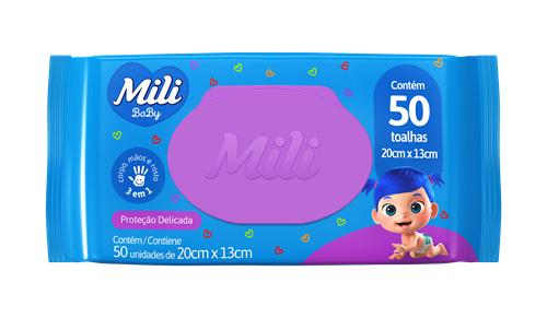 TOALHINHAS UMEDECIDAS MILI C/50