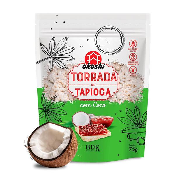 TORRADAS TAPIOCA OKOSHI INTEGRAL C/COCO