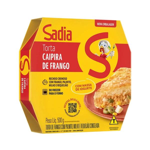 TORTA SADIA IOGURTE DE FRANGO  500G
