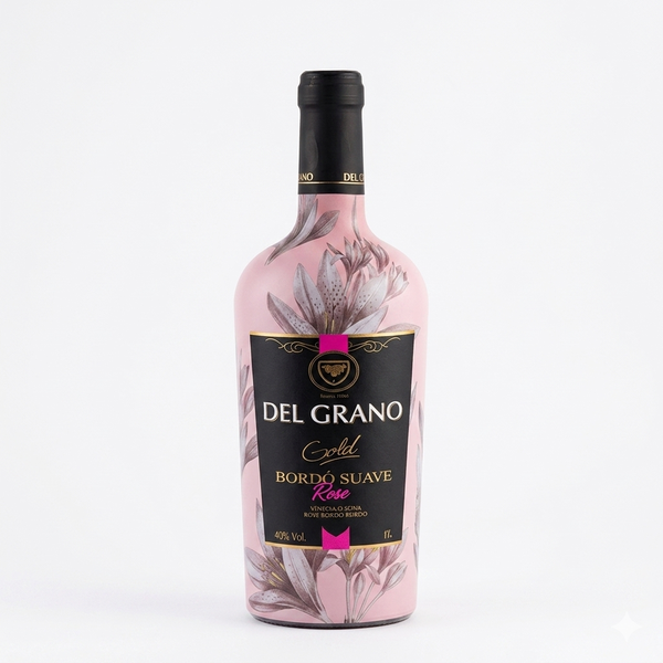 VINHO DEL GRANO SUAVE BORD ROSE GOLD 1L