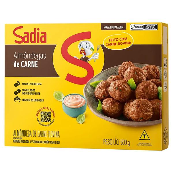 ALMONDEGA BOVINO SADIA 500G