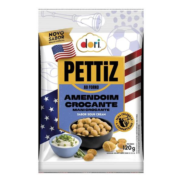 AMENDOIM DORI PETTZ CROC SOUR CREAM 120G