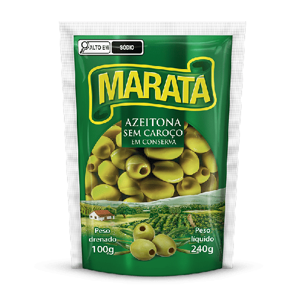 AZEITONA SEM CAROCO MARATA 240G