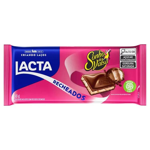 BARRA CHOC LACTA RECH SONHO DE VALSA 98G