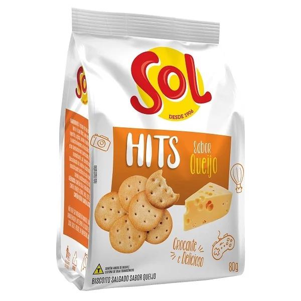 BISCOITO QUEIJO SOL HITS 80G
