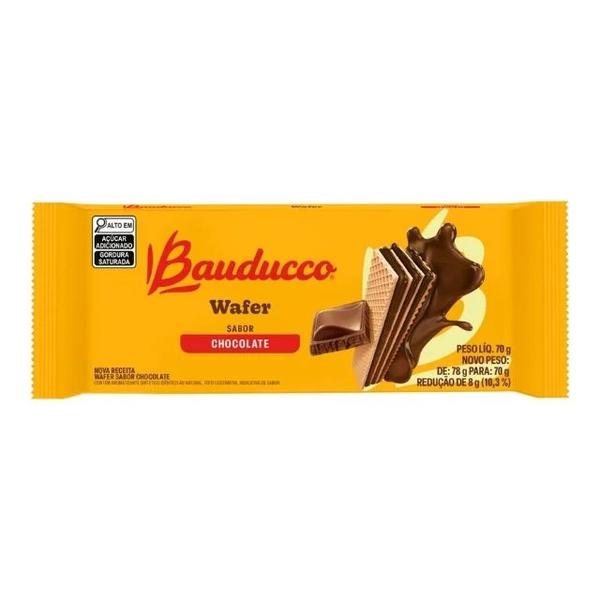 BISCOITO WAFER BAUDUCCO CHOCOLATE 70G