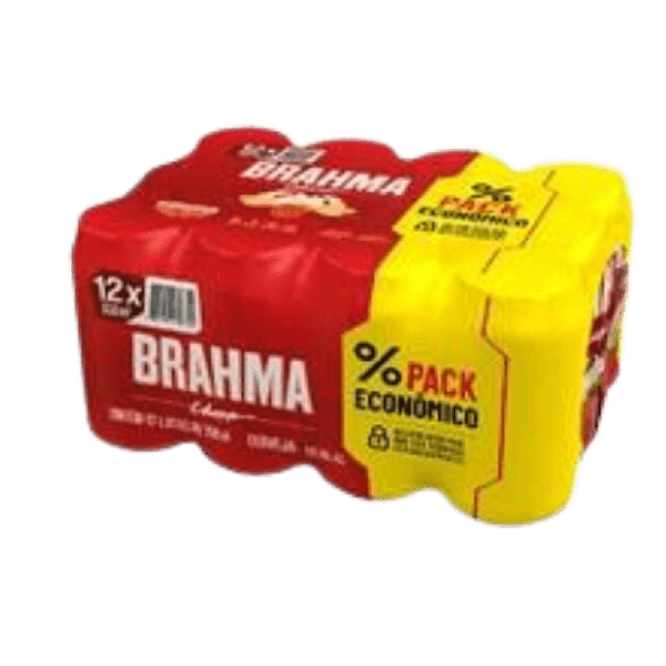 BRAHMA LATA MULTIPACK COM 12UN 350ML