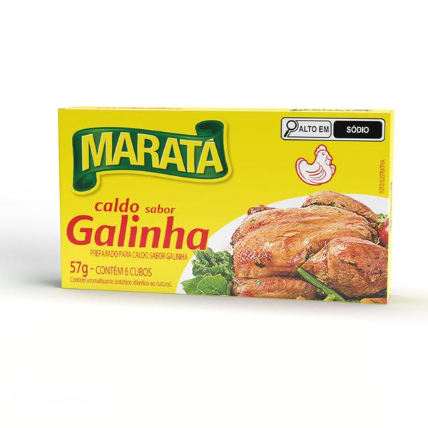 CALDO TABLETE MARATA SABOR GALINHA 57G