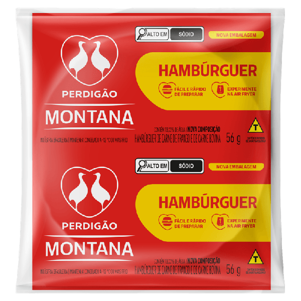 CARNE DE HAMBURGUER PERDIGAO MISTA 90G