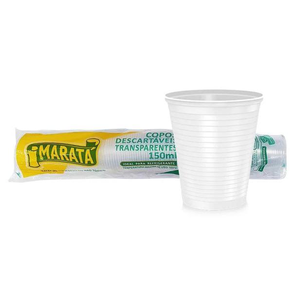 COPO DESCART MARATA TRANSPARENTE 150ML