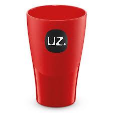 COPOS 300ML VERMELHO SOLIDO