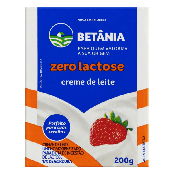 CREME DE LEITE BETA ZERO LACTOSE 200G