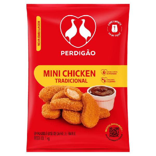 EMPANADO PERDIGAO MINI CHICKEN FRANGO C/