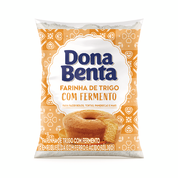 FARINHA TRIGO DONA BENTA C FERMENTO 1KG