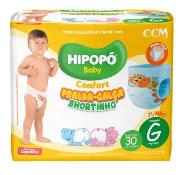 FRALDA DESCARTAVEL HIPOPO JUMBO G 30UN