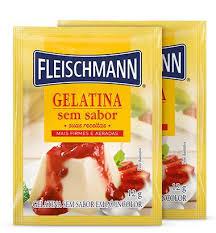 GELATINA FLEISCHMANN EM PO SEM SABOR 24G