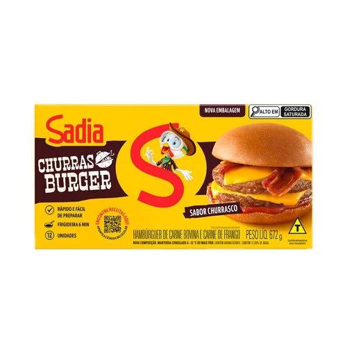 HAMBURGUER SADIA BOVINO CHURRASCO 672G