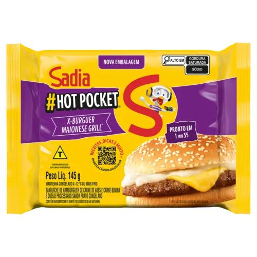 HOT POCKET SD XBURGUER MAIONESE GRIL145G
