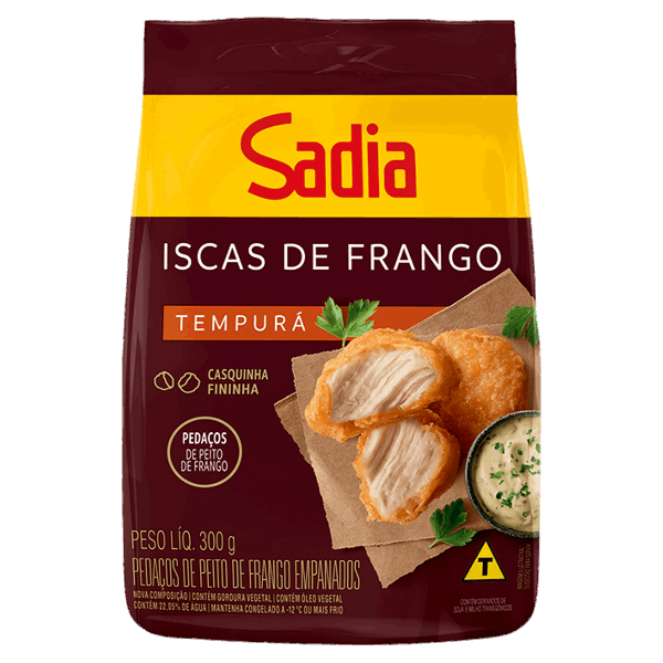 ISCAS DE FRANGO EMPANADO SADIA 300G