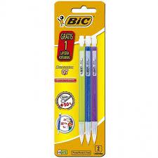KIT CANETA BIC 3 CORES+LAPISE+GRAF 0.7MM
