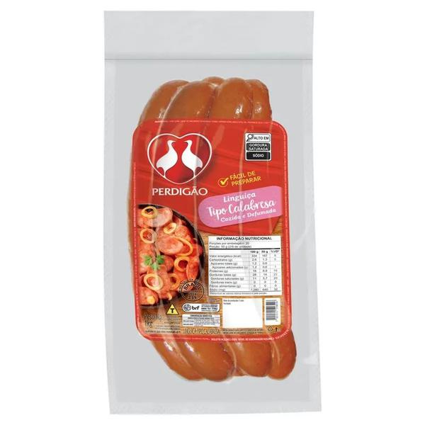 LINGUICA CALABRESA PERDIGAO DEFUMADA 1KG