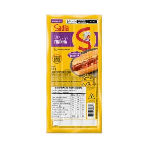 LINGUICA SADIA FININHA DEFUMADA 215G