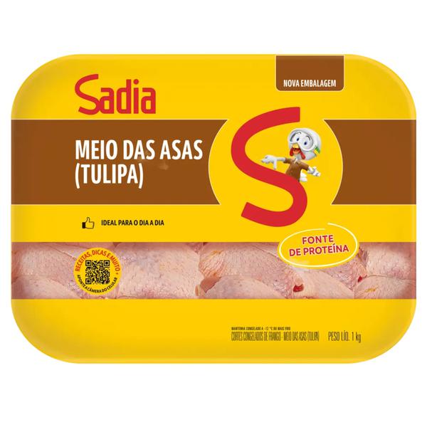 MEIO DA ASA DE FRANGO SADIA CONGELAD 1KG