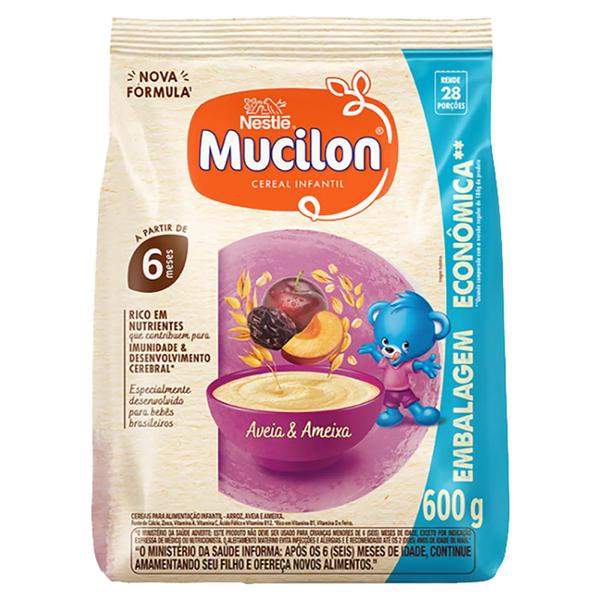 MUCILON AMEIXA E AVEIA SACHE 600G