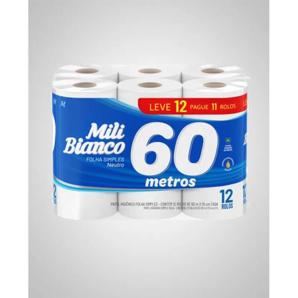PAPEL HIG MILI BIANC NEUTRO 60M LV12PG11