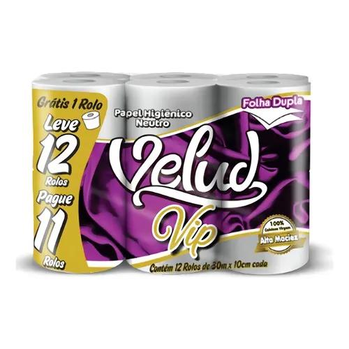 PAPEL HIGIENICO VELUD VIP 30M