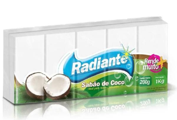 SABAO DE COCO RADIANTE BARRA 1KG