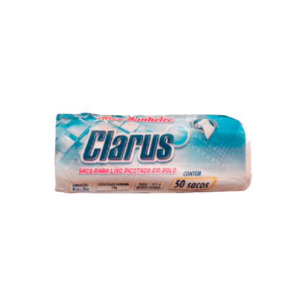 SACO LIXO CLARUS PIA/BANHEIRO ROLO C/50U