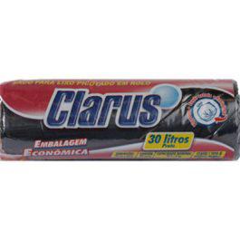 SACO P/LIXO CLARUS  PRETO 30L