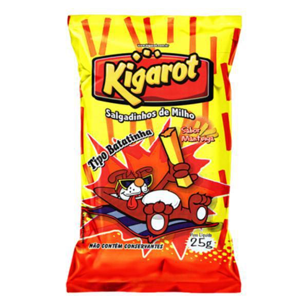 SALGADINHO DE MILHO KIGAROT MANTEIGA 25G