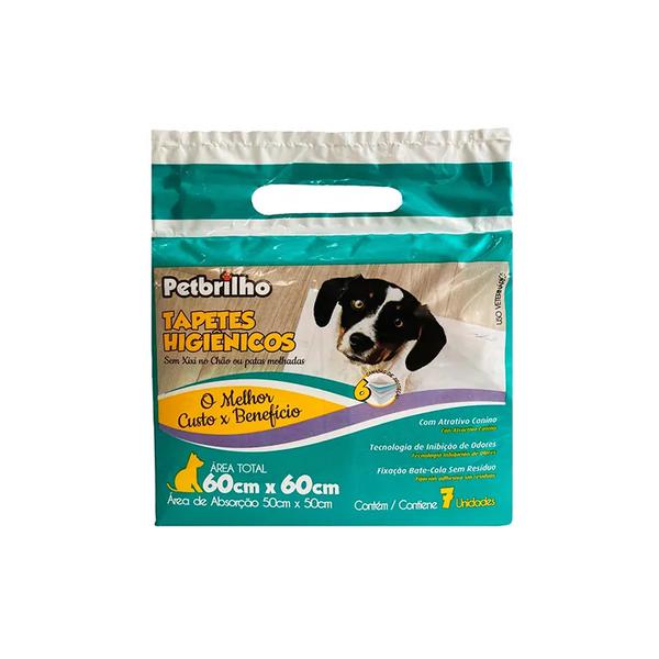 TAPETE HIGIENICO PETBRILHO P CAES C 7UN