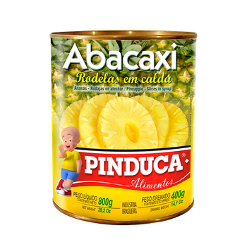 ABACAXI EM CALDA PINDUCA RODELAS 400G