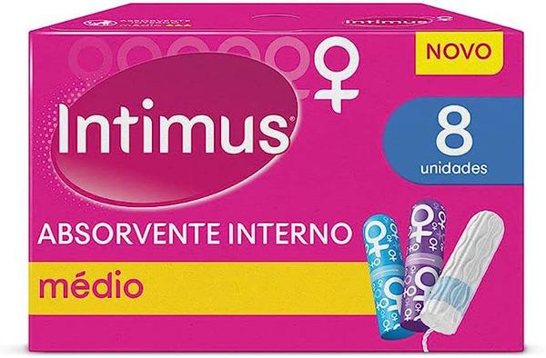 ABSORVENTE INTERNO INTIMUS MEDIO C/8