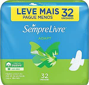 ABSORVENTE SEMPRE LIVRE C/ABAS COBERTURA SUAVE C/32