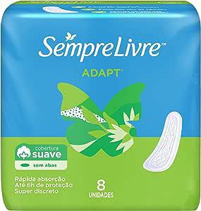 ABSORVENTE SEMPRE LIVRE S/ABAS COBERTURA SUAVE C/8