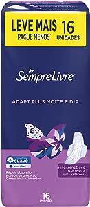ABSORVENTE SEMPRE LIVRE NOITE/DIA C/ABAS COBERTURA SUAVE LEVE MAIS PAGUE MENOS C/16