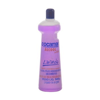 ALCOOL COCAMAR GEL LAVANDA 500G