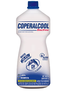 ALCOOL COPERALCOOL BACFREE 46% INPM CLASSICO 1LT