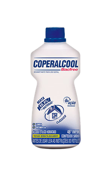 ALCOOL COPERALCOOL BACFREE 46% INPM CLASSICO 500ML