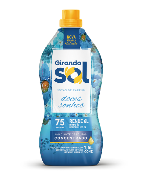 AMACIANTE GIRANDO SOL CONCENTRADO DOCES SONHOS 1,5LT