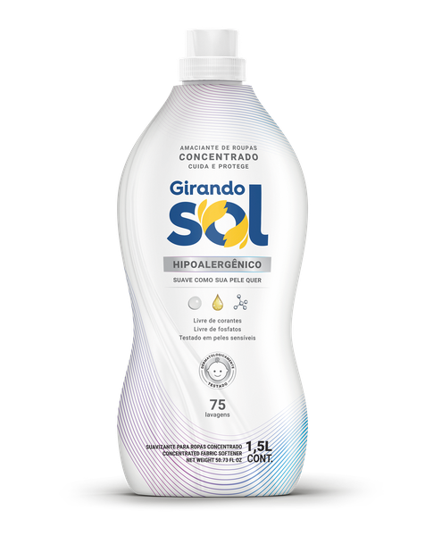 AMACIANTE GIRANDO SOL CONCENTRADO HIPOALERGENICO 1,5LT