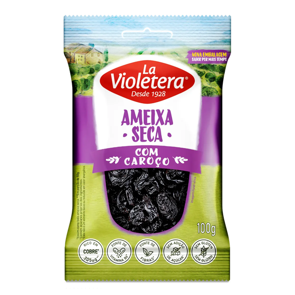 AMEIXA SECA LA VIOLETERA C/CAROCO 100G