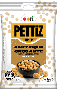 AMENDOIM DORI PETTIZ CROCANTE NATURAL 120G