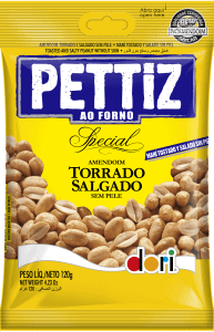 AMENDOIM DORI PETTIZ SPECIAL TORRADO SALGADO S/PELE 120G