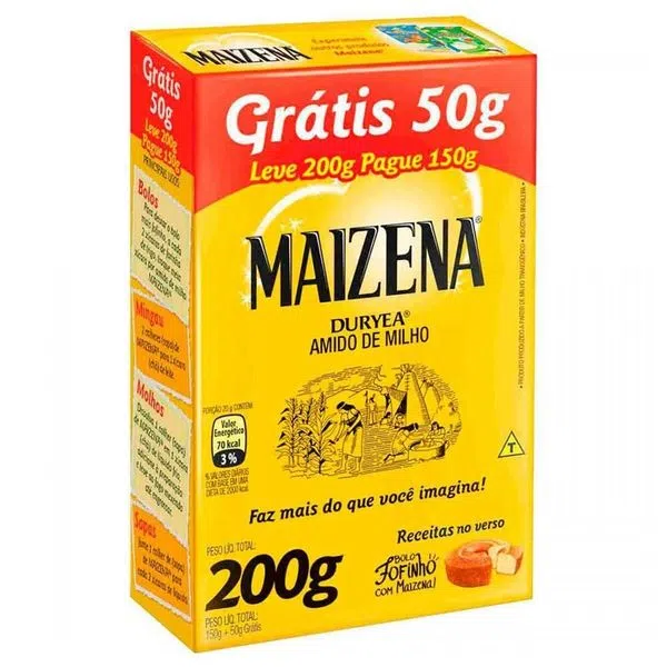 AMIDO MILHO MAIZENA LEVE 200G PAGUE 150G
